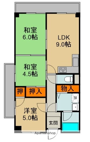 守口コーポ 5階 3DK 賃貸物件詳細