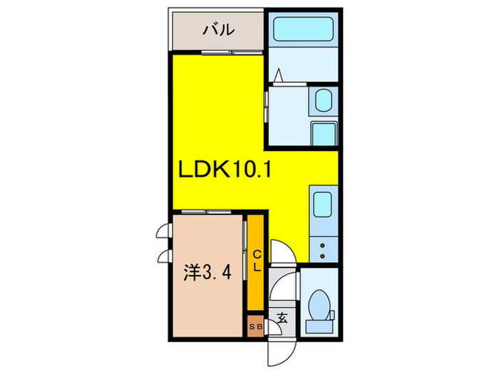 ＧＲＡＮＤＴＩＣ　ＭＥＩＪＩ 1階 1LDK 賃貸物件詳細