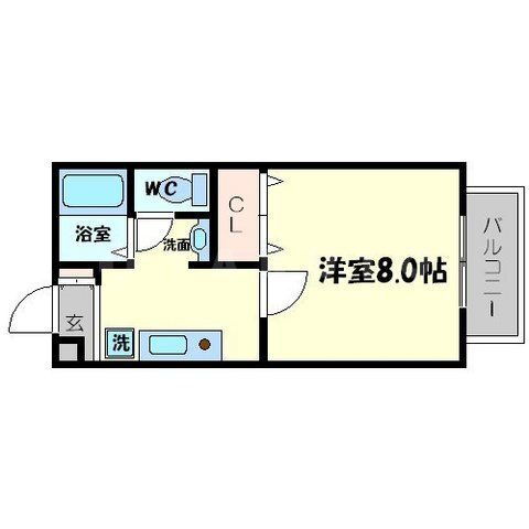 大阪府吹田市垂水町１ 江坂駅 1K アパート 賃貸物件詳細