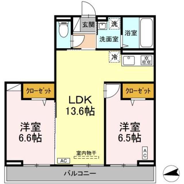 神奈川県綾瀬市深谷中６ 海老名駅 2LDK アパート 賃貸物件詳細