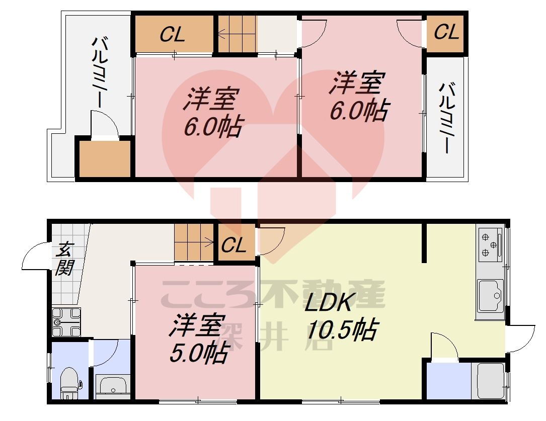 堺市西区上野芝向ケ丘町２丁戸建 3LDK 賃貸物件詳細