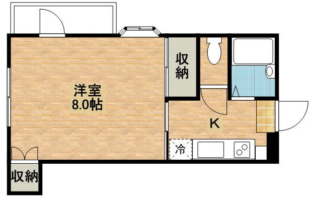 栃木県宇都宮市下栗町 宇都宮駅 1K アパート 賃貸物件詳細