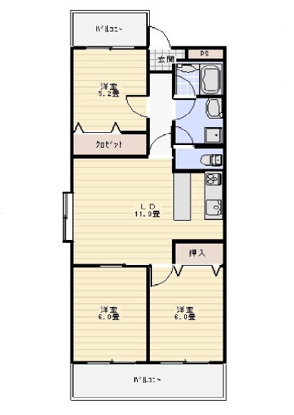 大阪府八尾市山本町南１ 河内山本駅 3LDK マンション 賃貸物件詳細