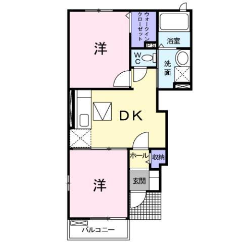 熊本県八代市高小原町 新八代駅 2DK アパート 賃貸物件詳細