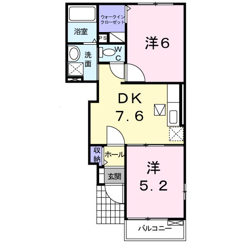 熊本県玉名市築地 玉名駅 2DK アパート 賃貸物件詳細