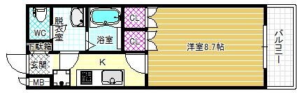 大阪府羽曳野市伊賀１ 高鷲駅 1K アパート 賃貸物件詳細