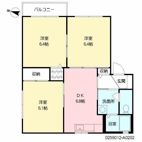 福岡県北九州市八幡西区馬場山緑 楠橋駅 3DK アパート 賃貸物件詳細