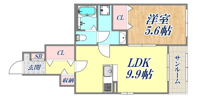 兵庫県伊丹市荒牧５ 中山寺駅 1LDK アパート 賃貸物件詳細