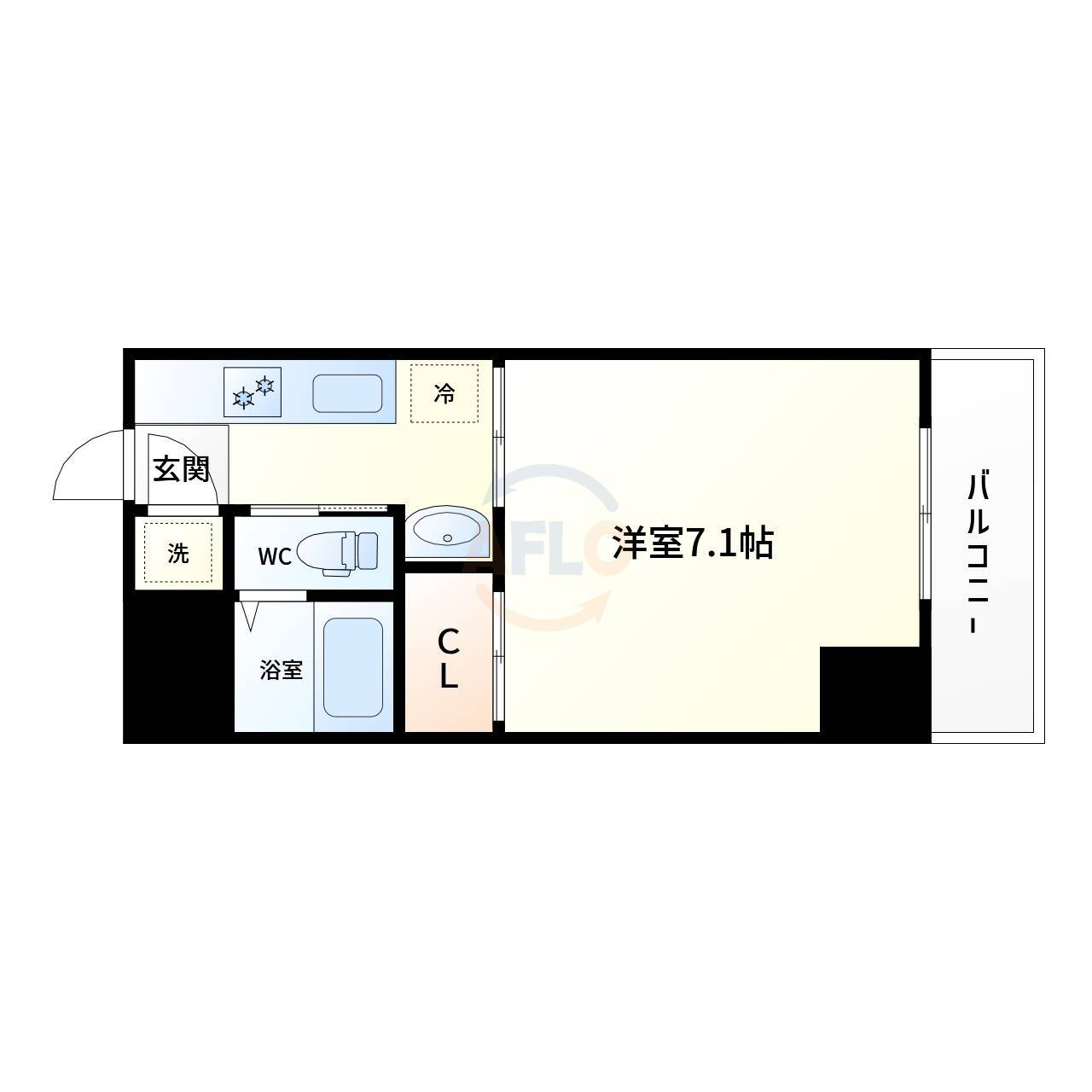 大阪府大阪市港区田中２ 朝潮橋駅 1K マンション 賃貸物件詳細