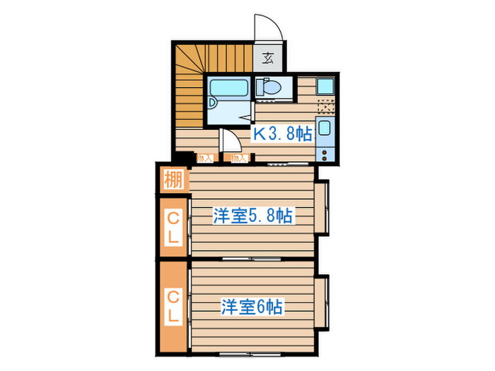 宮城県仙台市青葉区中山２ 北山駅 2K アパート 賃貸物件詳細