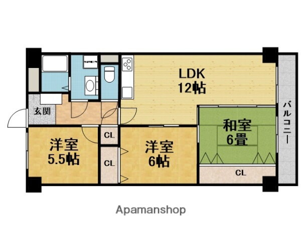 大阪府豊中市春日町５ 牧落駅 3LDK マンション 賃貸物件詳細