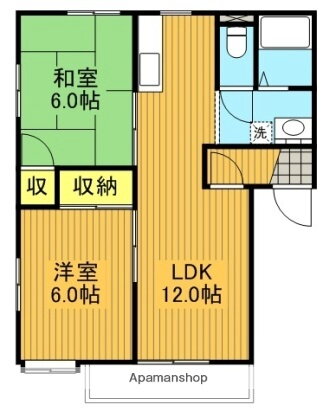 メゾン・ド・アムールＢＩ 2階 2LDK 賃貸物件詳細