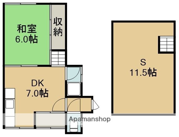 北海道亀田郡七飯町本町１ 七飯駅 1SDK アパート 賃貸物件詳細