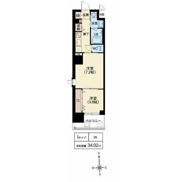 大阪府大阪市西区南堀江２ 西大橋駅 2K マンション 賃貸物件詳細