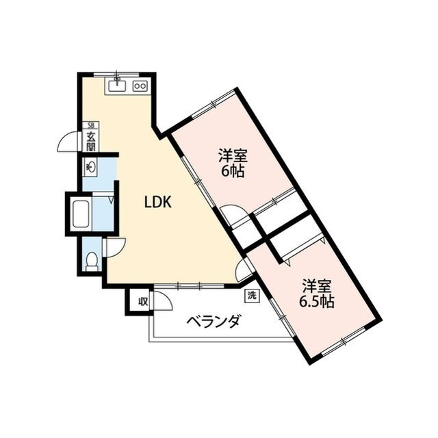 山梨県甲府市下飯田２ 甲府駅 2LDK マンション 賃貸物件詳細