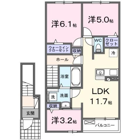 熊本県熊本市東区新南部４ 東海学園前駅 3LDK アパート 賃貸物件詳細