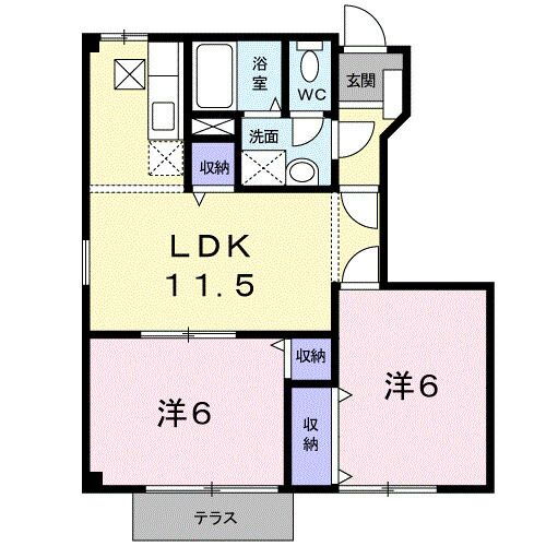 和歌山県紀の川市下井阪 下井阪駅 2LDK アパート 賃貸物件詳細