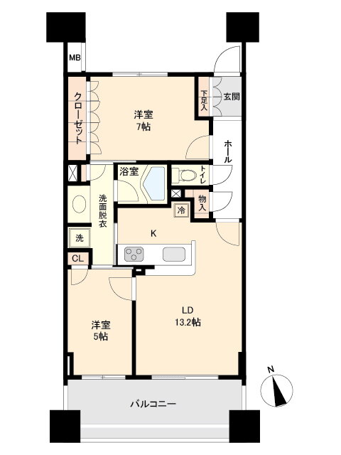 宮城県仙台市宮城野区榴岡２ 仙台駅 2LDK マンション 賃貸物件詳細