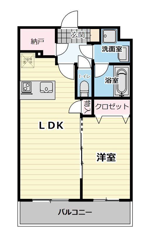 グランクールＶ 3階 1LDK 賃貸物件詳細