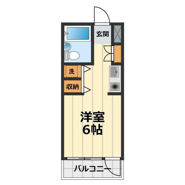 エムズ横浜 3階 ワンルーム 賃貸物件詳細