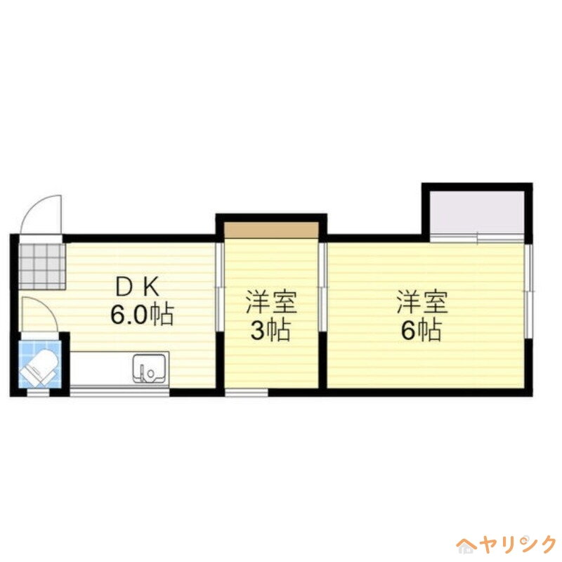 藤塚荘 1階 2DK 賃貸物件詳細