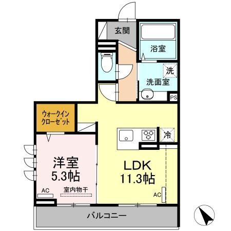 神奈川県横浜市青葉区美しが丘５ たまプラーザ駅 1LDK アパート 賃貸物件詳細