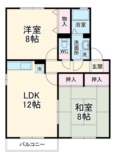 埼玉県三郷市戸ケ崎１ 三郷中央駅 2LDK アパート 賃貸物件詳細