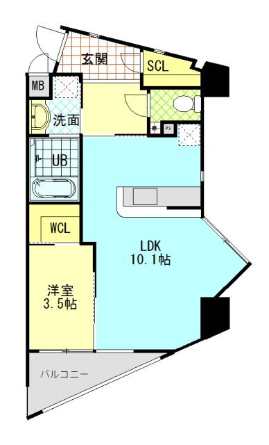 福岡県北九州市小倉北区重住３ 城野駅 1LDK マンション 賃貸物件詳細