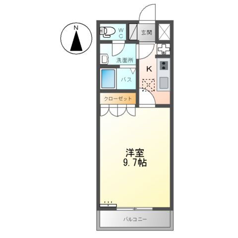 メゾンコンフォール 1階 1K 賃貸物件詳細