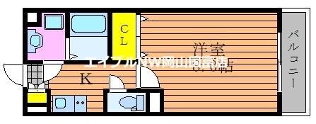 ＥＣＲＡＳ 1階 1K 賃貸物件詳細