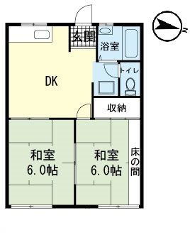 タウニィ桜ケ丘 1階 2DK 賃貸物件詳細