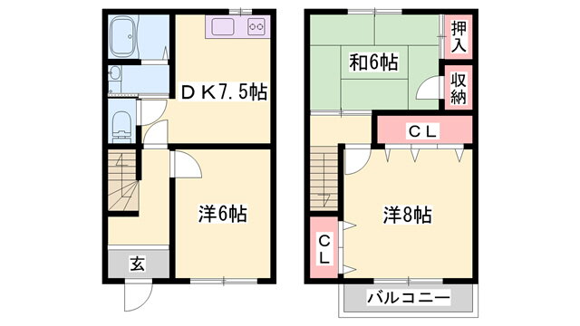 兵庫県姫路市御立中４ 余部駅 3DK アパート 賃貸物件詳細