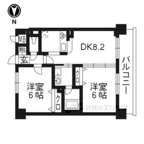 京都府京都市下京区紺屋町 七条駅 2DK マンション 賃貸物件詳細