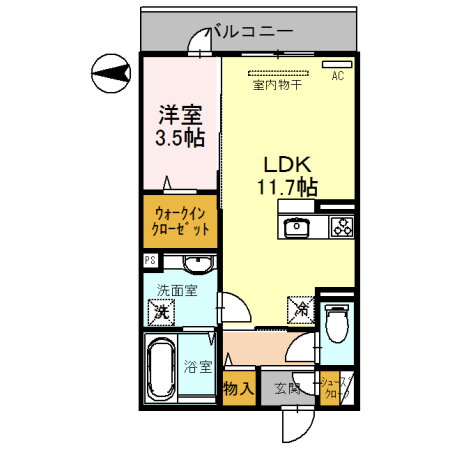 熊本県熊本市東区小峯２ 健軍町駅 1LDK アパート 賃貸物件詳細