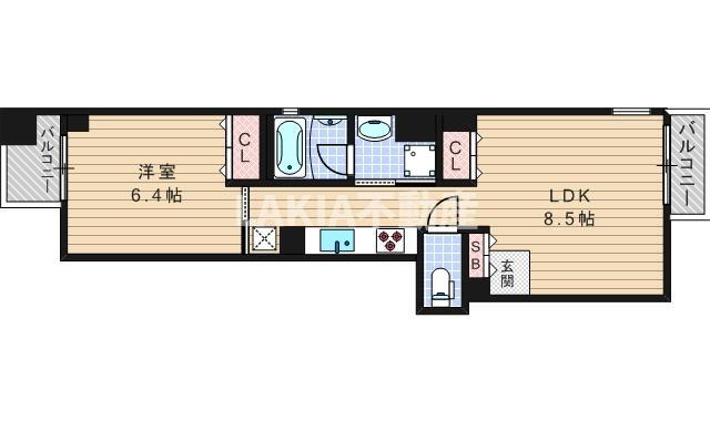 大阪府大阪市西区北堀江１ 四ツ橋駅 1LDK マンション 賃貸物件詳細