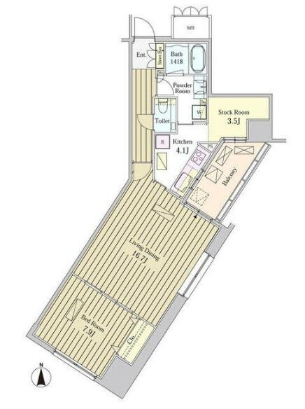 東京都港区東新橋２ 汐留駅 1LDK マンション 賃貸物件詳細