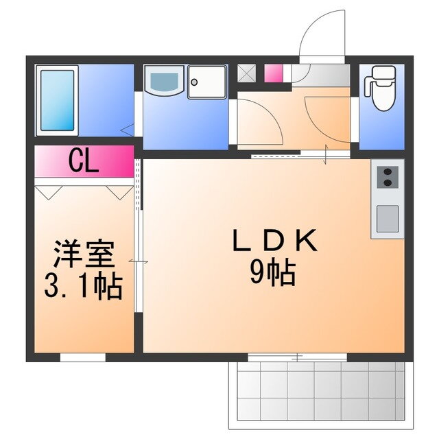 大阪府岸和田市上野町東 和泉大宮駅 1LDK アパート 賃貸物件詳細