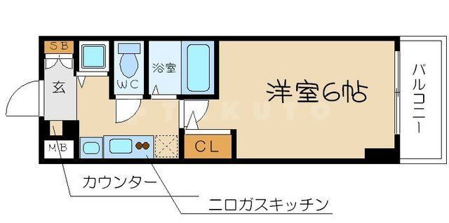 大阪府大阪市中央区常盤町２ 谷町四丁目駅 1K マンション 賃貸物件詳細