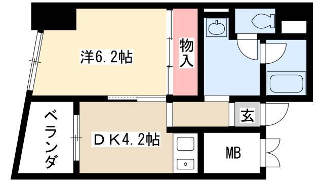 愛知県名古屋市熱田区六番２ 六番町駅 1DK マンション 賃貸物件詳細
