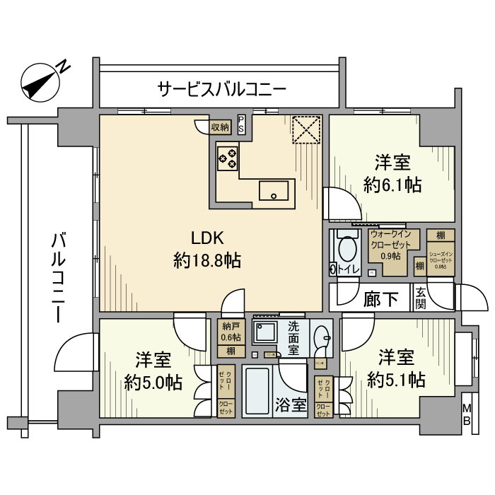 東京都足立区千住橋戸町 千住大橋駅 3LDK マンション 賃貸物件詳細