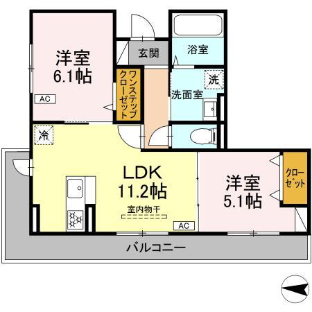 神奈川県横浜市港北区綱島東１ 綱島駅 2LDK アパート 賃貸物件詳細