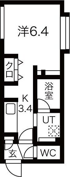 北海道札幌市西区西町南７ 発寒南駅 1K マンション 賃貸物件詳細