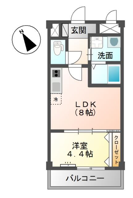 佐賀県唐津市元旗町 唐津駅 1LDK アパート 賃貸物件詳細