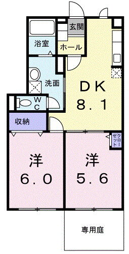 岩手県北上市若宮町１ 北上駅 2DK アパート 賃貸物件詳細