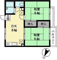 埼玉県越谷市東大沢２ 北越谷駅 2DK アパート 賃貸物件詳細