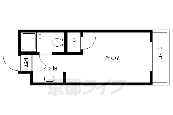 京都府京都市上京区新猪熊東町 北野白梅町駅 1K マンション 賃貸物件詳細