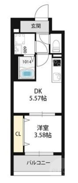 大阪府大阪市東淀川区菅原２ ＪＲ淡路駅 1DK マンション 賃貸物件詳細