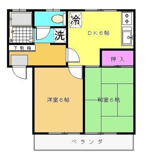埼玉県所沢市上新井３ 小手指駅 2DK アパート 賃貸物件詳細