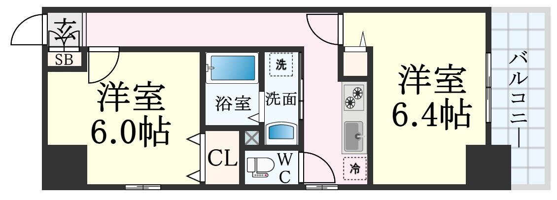 兵庫県神戸市中央区日暮通６ 春日野道駅 1SK マンション 賃貸物件詳細