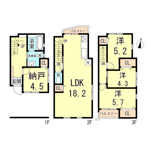 Ｓｔ．Ｒｅｓｉｄｅｎｃｅ芦屋川 3SLDK 賃貸物件詳細